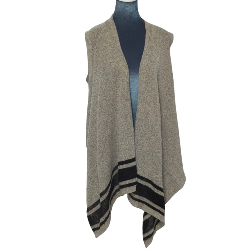 Banana Republic Wool Blend Open Front Flowy Sleeveless Vest Wrap Size S
